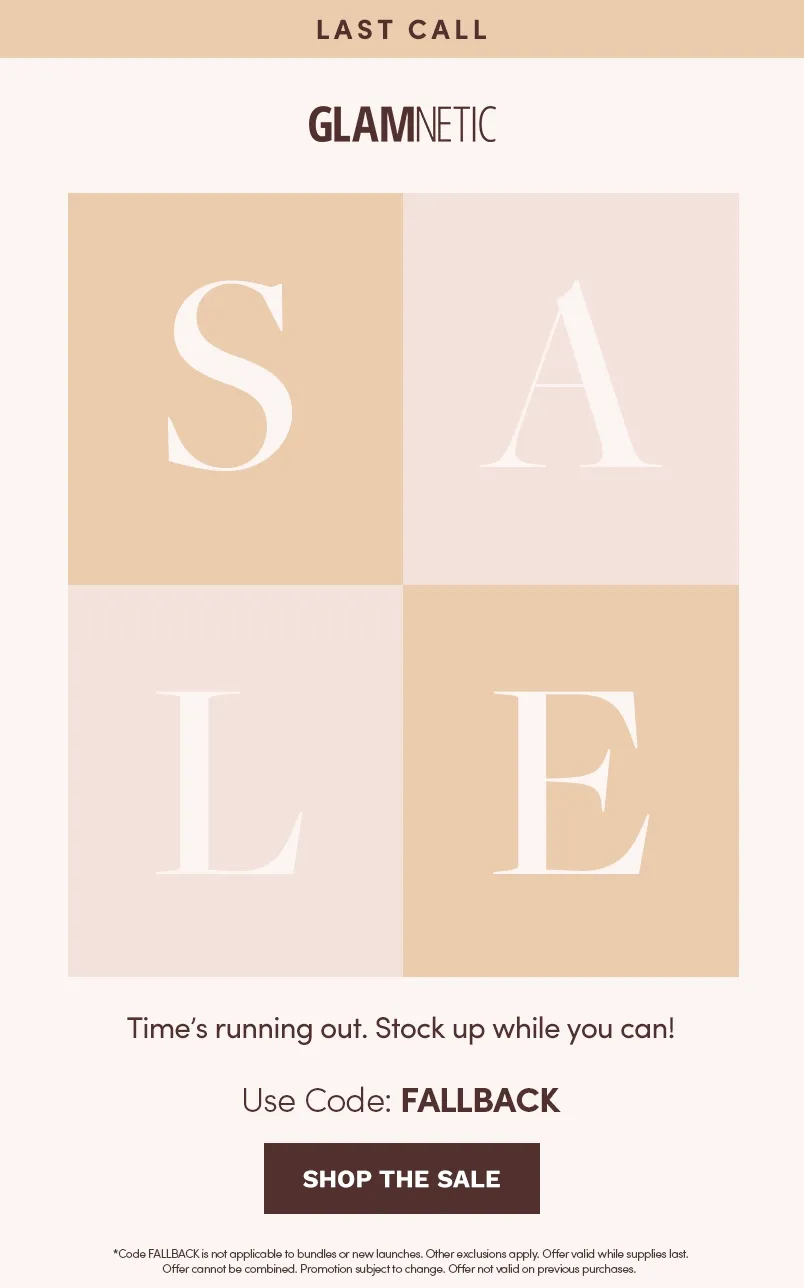 Shop 20% off Sitewide with the code FALLBACK