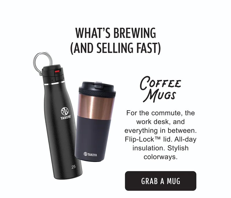 What’s Brewing (And Selling Fast) | Coffee Mugs | For the commute, the work desk, and everything in between. Flip-Lock™ lid. All-day insulation. Stylish colorways. | Grab a Mug