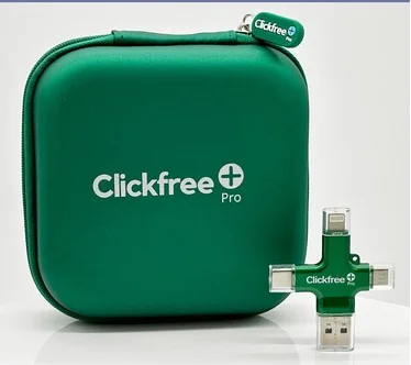 Clickfree Pro 256GB Photo & Video Storage Device with Case