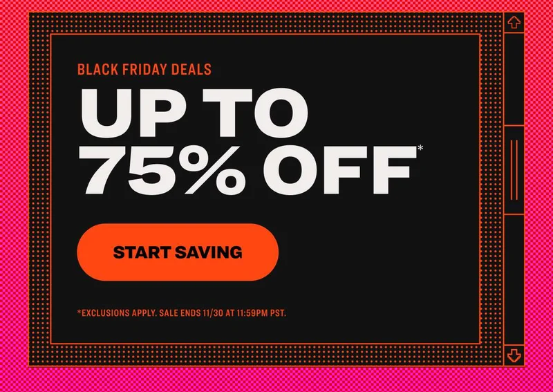 BLACK FRIDAY DEALS - Up to 75% OFF - Start Saving