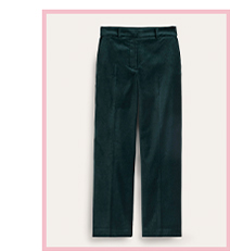Kew Velvet Trousers - Trekking Green