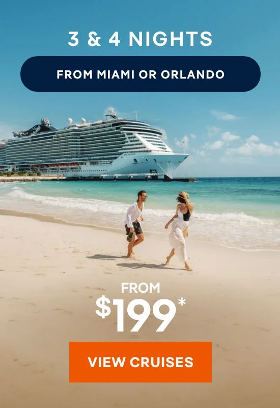 3 & 4 Nights From Miami or Orlando – Click to View Cruises & Book Now