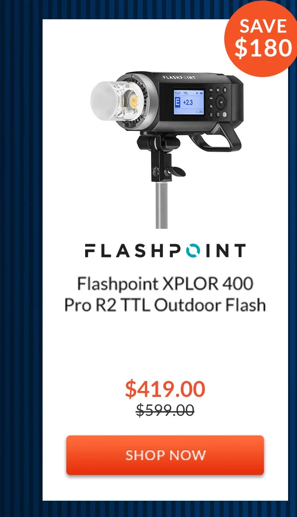 Flashpoint XPLOR 400 Pro R2 TTL Outdoor Flash