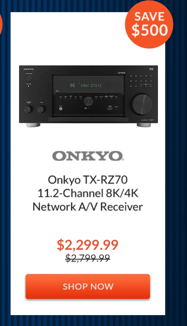 Onkyo TX-RZ70 11.2-Channel 8K/4K Network A/V Receiver