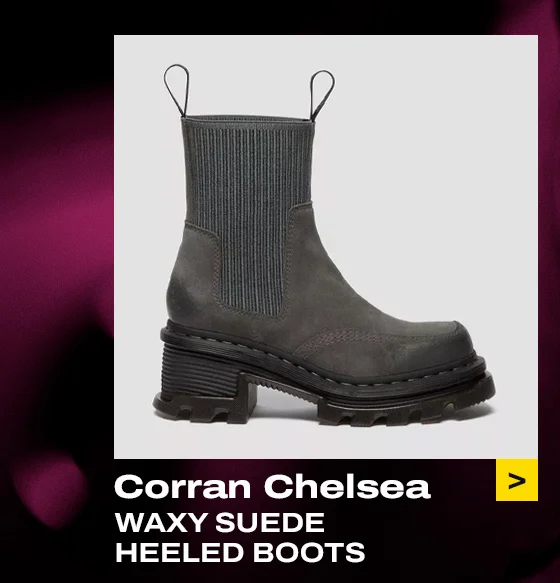 Corran Chelsea Waxy Suede Heeled Boots
