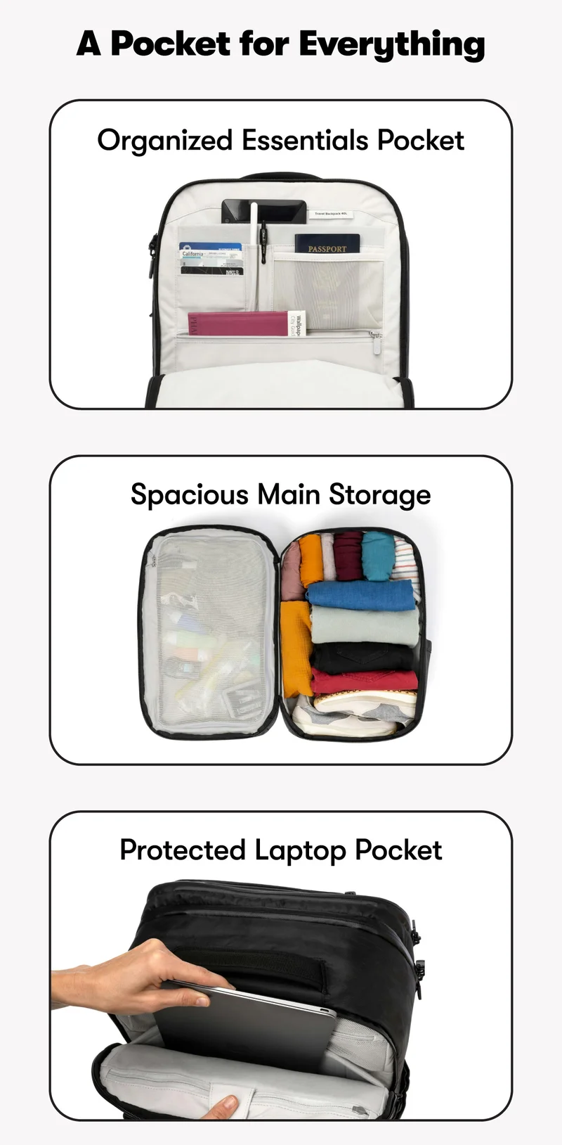 A pocket for everything.