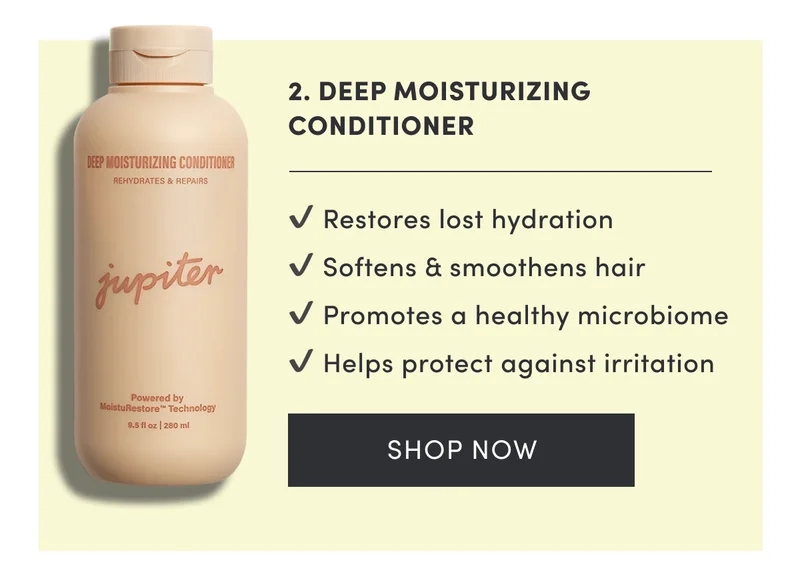 2. Deep Moisturizing Conditioner | Restores lost hydration | Softens & smoothens hair | Promotes a healthy microbiome | Helps protect against irritation | Shop now
