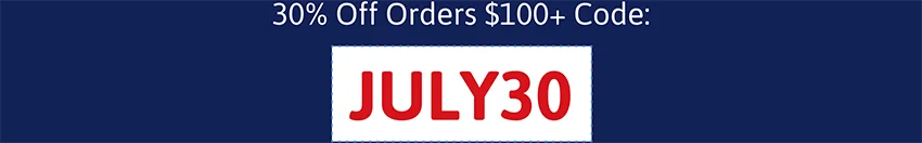 30% Off code: JULY30