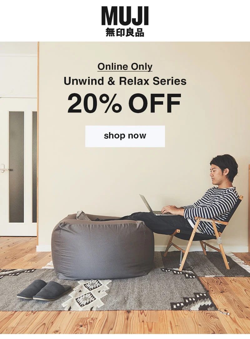 Shop Our Unwind and Relax Series 20% Off Online Only!