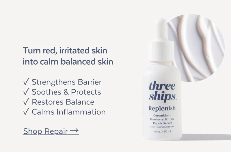 Turn red, irritated skin into calm balanced skin ✓ Strengthens Barrier ✓ Soothes & Protects ✓ Calms Inflammation [SHOP REPAIR]