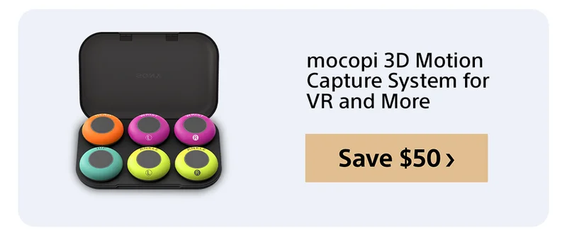 mocopi 3D Motion Capture System for VR and More Save