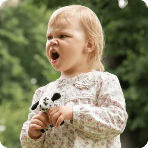 an angry toddler saying no an angry toddler saying no