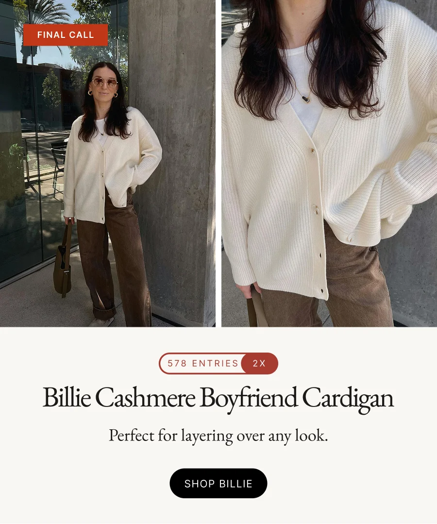 578 entries 2x Billie Cashmere Boyfriend Cardigan Perfect for layering over any look. Shop billie