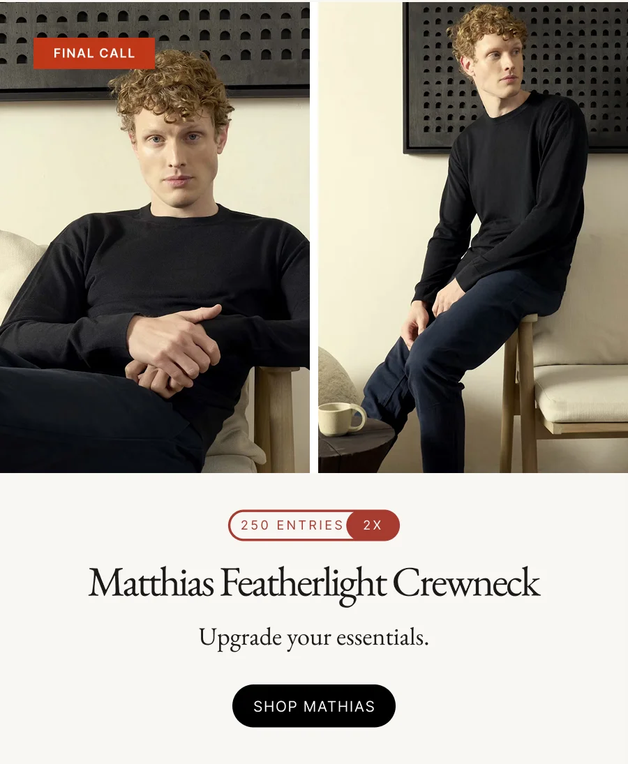 250 entries 2x Matthias Featherlight Crewneck Upgrade your essentials. Shop mathias