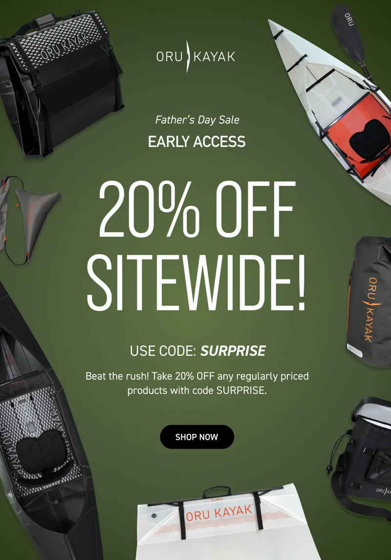 FATHERS DAY SALE EARLY ACCESS: 20% OFF WITH CODE SURPRISE