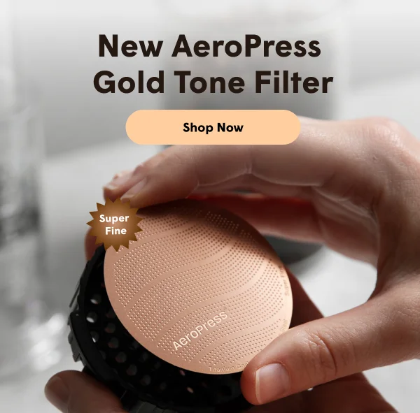 New AeroPress Gold Tone Filter - It's Super Fine