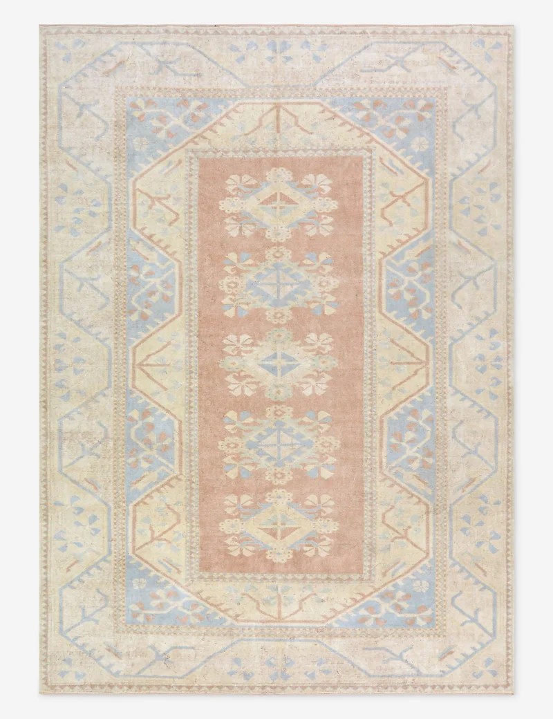 Image of Vintage Turkish Hand-Knotted Wool Rug No. 467, 6' 4