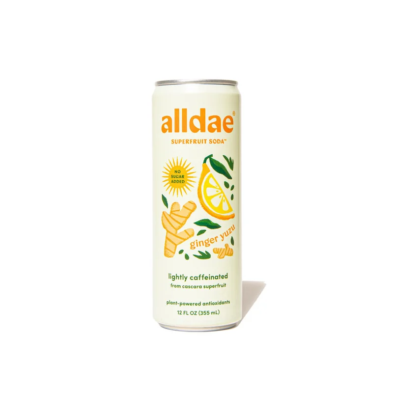 Image of Ginger Yuzu Superfruit Soda | Vegan, Low-Sugar (12-Pack)