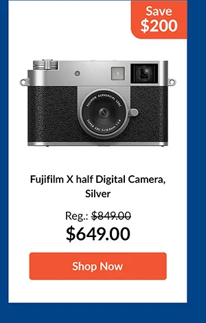 Fujifilm X half Digital Camera, Silver