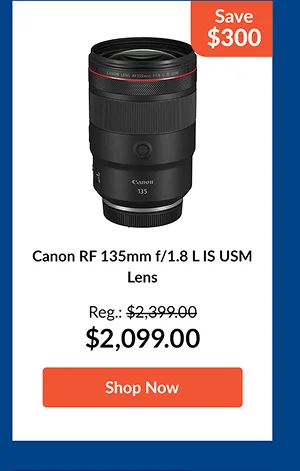 Canon RF 135mm f/1.8 L IS USM Lens