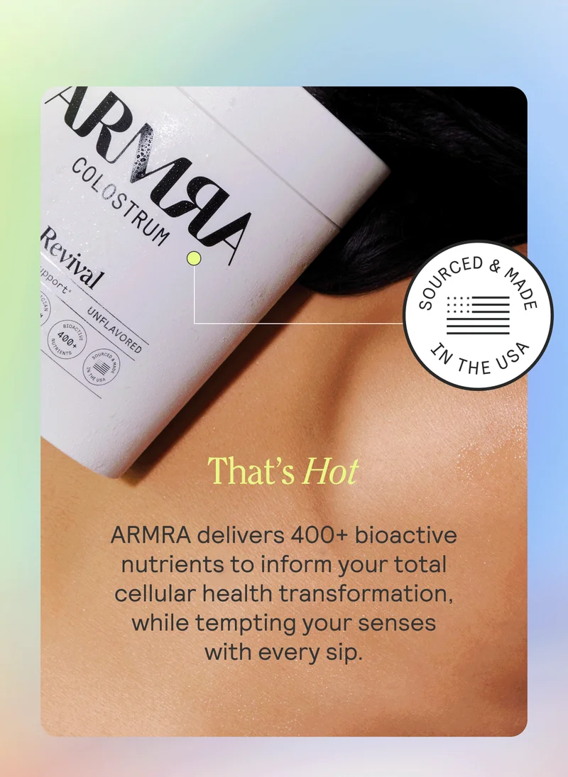 That’s Hot. ARMRA delivers 400+ bioactive nutrients to inform your total cellular health transformation, while tempting your senses with every sip.