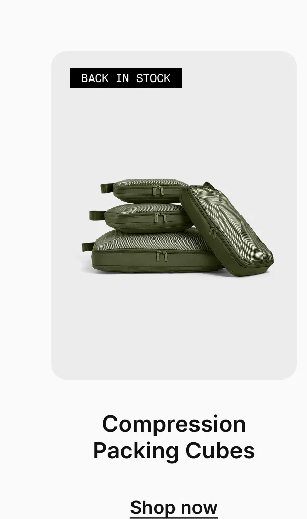 Compression Packing Cubes | Shop now
