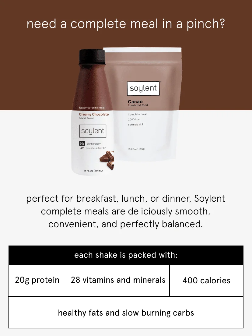 need a complete meal in a pinch?