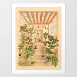 The kiss Art Print Art Print