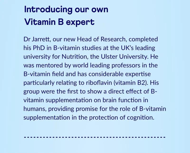 Introducing our Vitamin B expert
