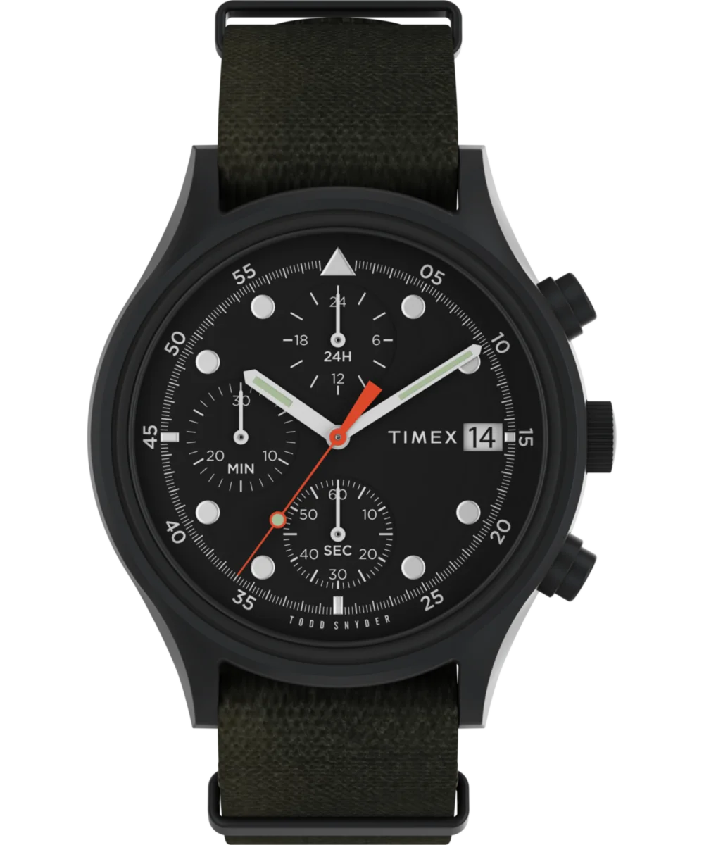 Image of Timex X Todd Snyder MK1 Black Dial Camo Strap