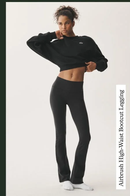Airbrush High-Waist Bootcut Legging