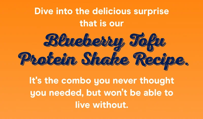 Dive into the delicious surprise that is our Blueberry Tofu Protein Shake Recipe. It's the combo you never thought you needed, but won’t be able to live without.