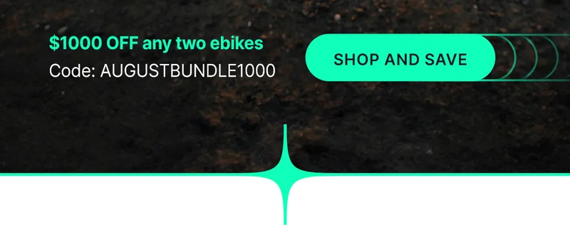 $1000 off any two ebikes