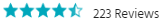 4.5 Stars - 223 Reviews