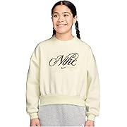 Sportswear Club Fleece Boxy Crew Neck Sweatshirt (Little Kid/Big Kid)