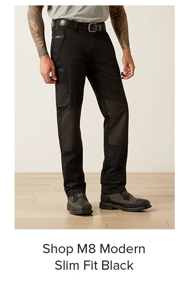 Shop M8 Modern Slim Fit Black