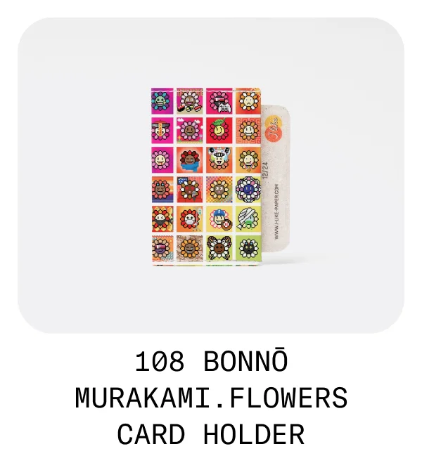 109 bonno murakami. flowers card holder