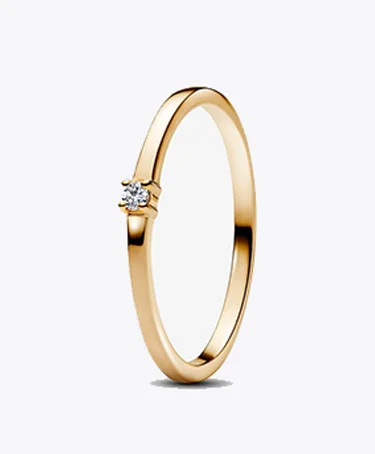Pandora Era 14k Gold Lab-grown Diamond Single Stone Ring Pandora Era 14k Gold Lab-grown Diamond Single Stone Ring