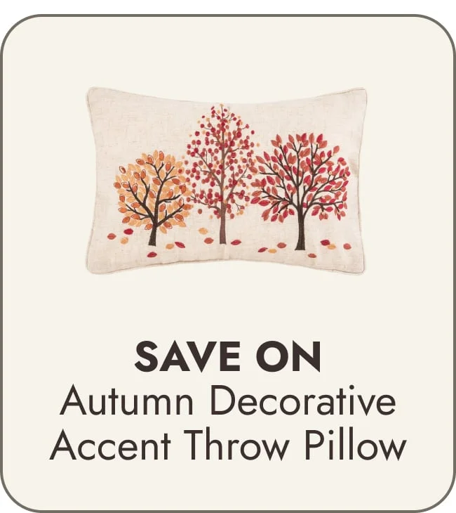 Autumn Bloom Forest Decorative Throw Pillow