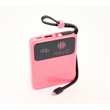 HALO 5,000mAh Power Bank w/ Built-In Cables