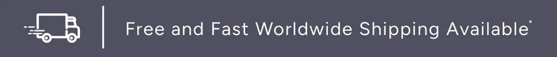 Free and fast worldwide shipping available