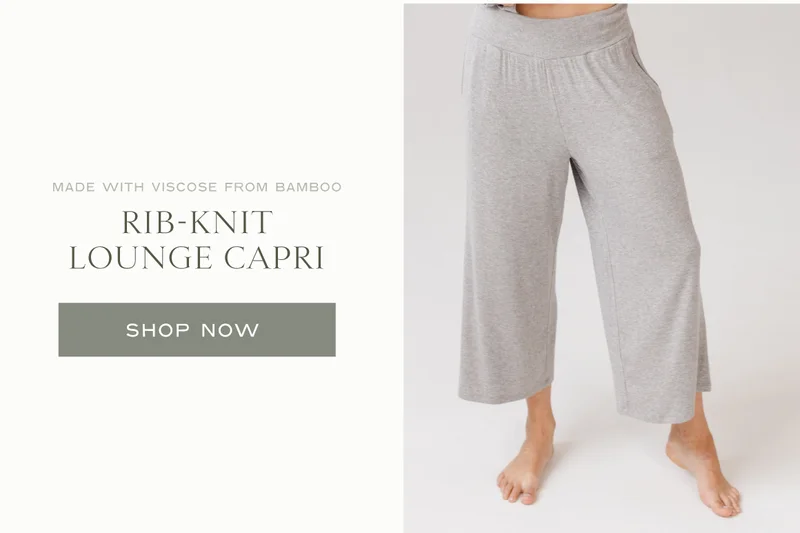 Shop The Rib-Knit Lounge Capri