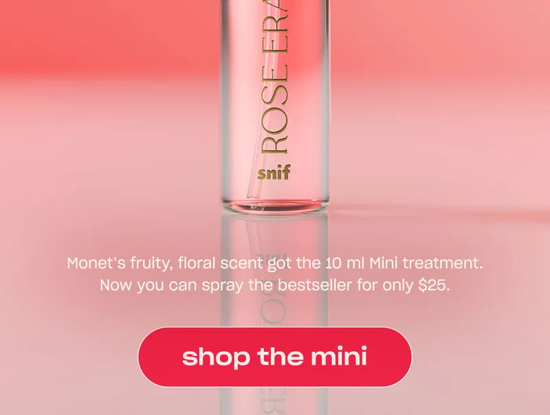 Monet’s fruity, floral scent got the 10 ml Mini treatment. Now you can spray the bestseller for only $25.