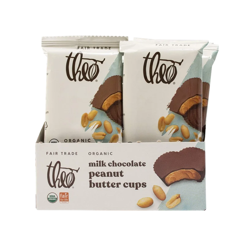 Image of Theo Milk Chocolate Peanut Butter Cups (12 Pack)