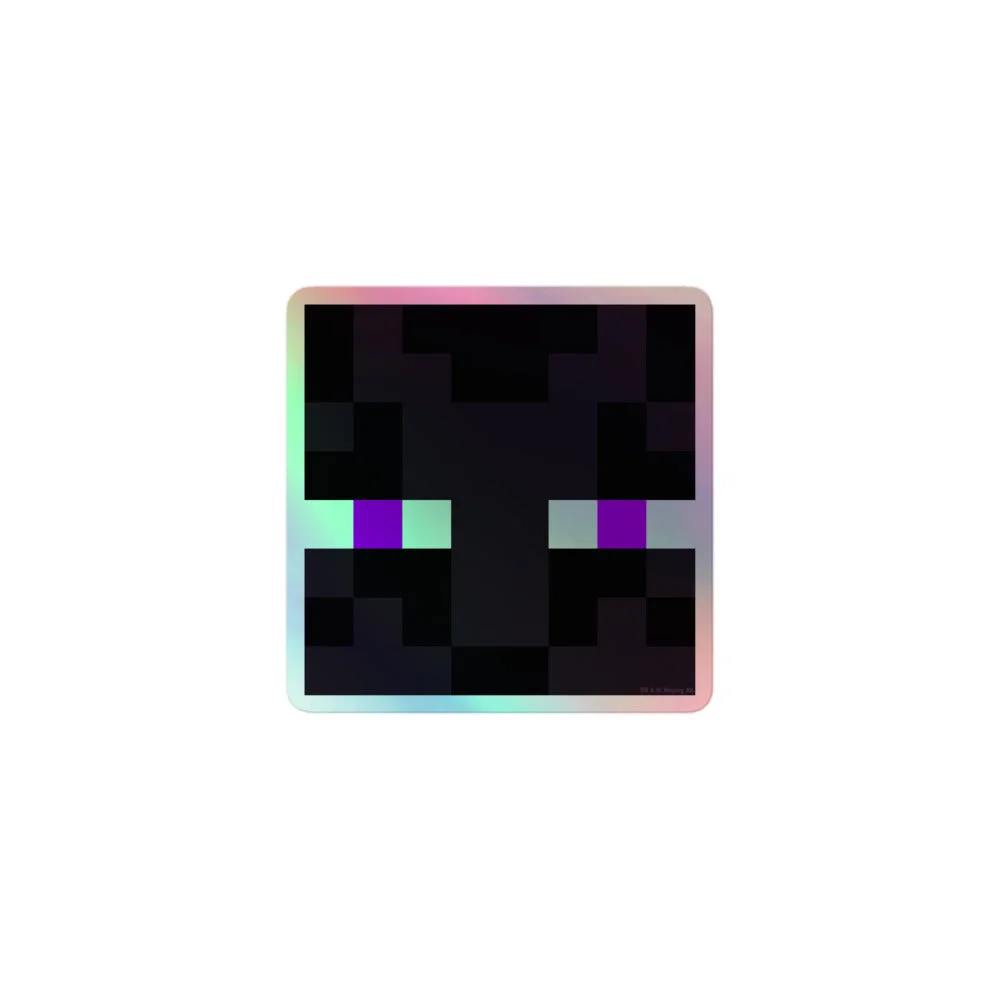 Image of Minecraft Enderman Holographic Sticker