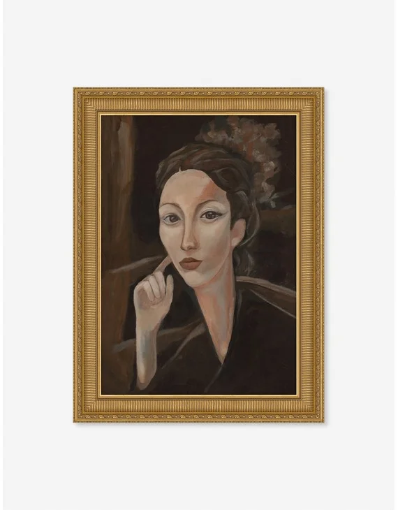 A Lovely Thought I Wall Art by Jacob Lincoln - Ornate Gold / 36" x 48"