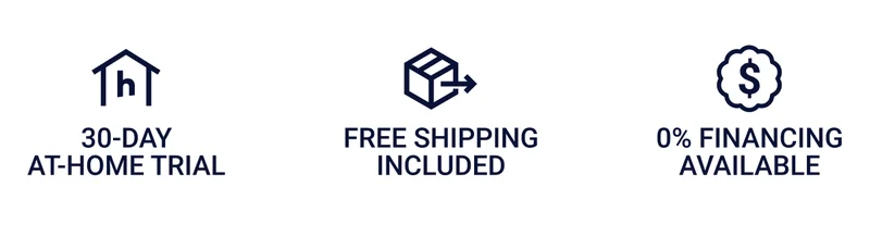 30-day at-home trial Free shipping included 0% Financing available