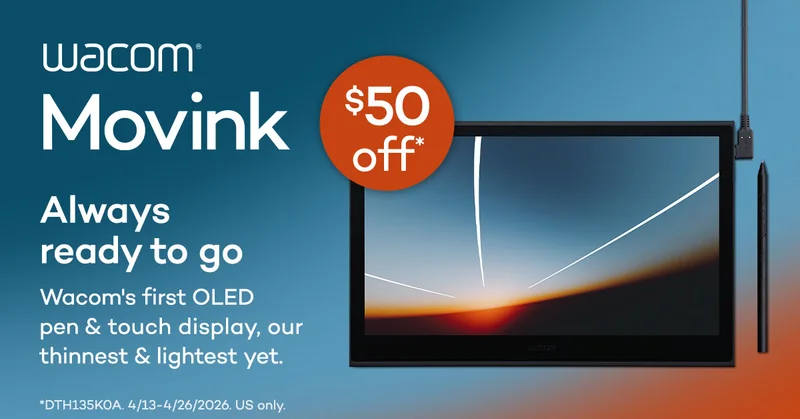 Save $50 on Wacom Movink