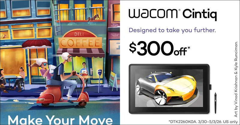 Save $300 on Wacom Cintiq 22
