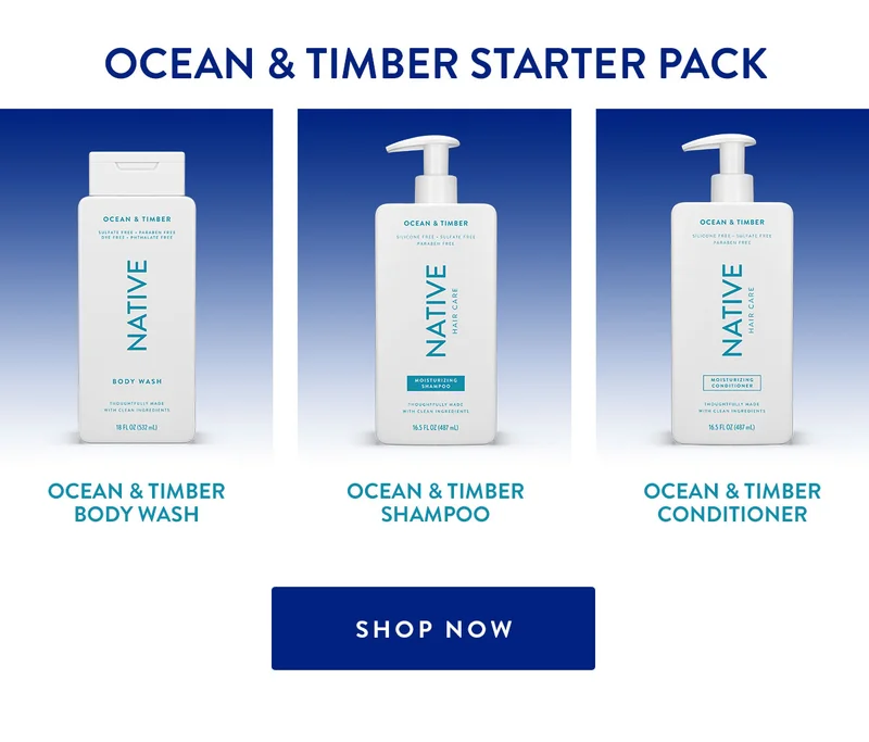 OCEAN & TIMBER STARTER PACK | OCEAN & TIMBER BODY WASH | OCEAN & TIMBER SHAMPOO | OCEAN & TIMBER CONDITIONER | SHOP NOW